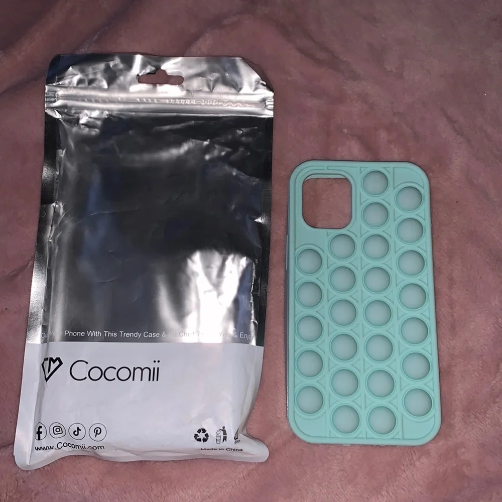 ✨NEW: iPhone 12 Mini Phone Cover | Fidget | Mint iPhone Case | Sensory Case